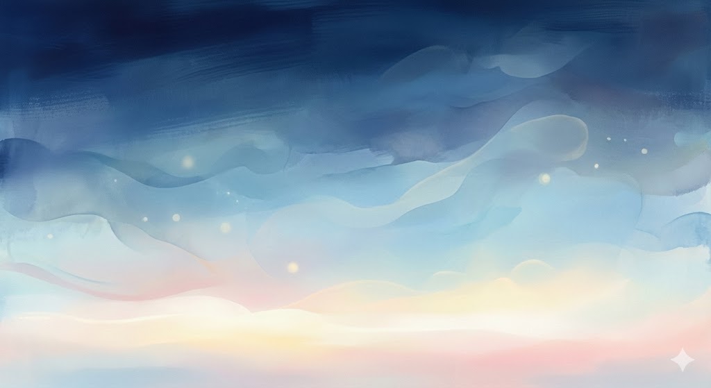 デエビゴで入眠時間が短くなり睡眠が安定してきたイメージの抽象アート