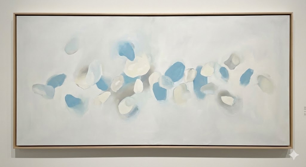 診断で思考が整理されていくイメージの抽象アート